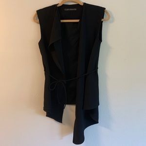 Zara Women Black Dress Vest